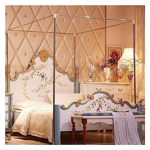 Four-Corner Mosquito Net Holder, Stainless Steel Canopy Bed Frame