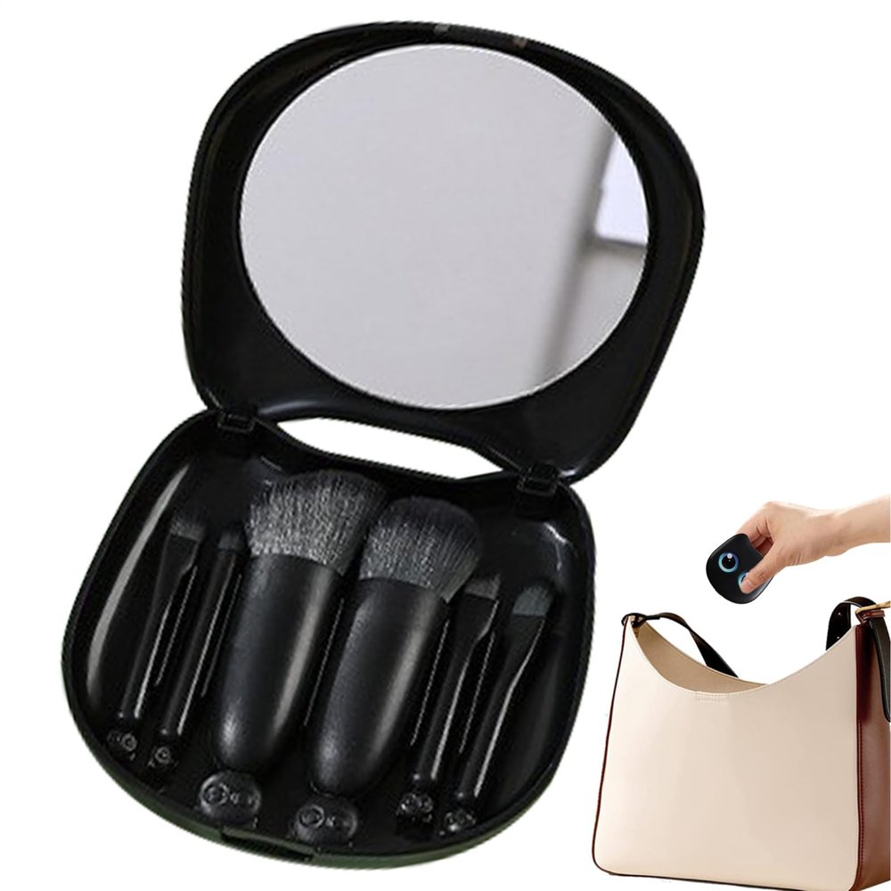 Cat-Shaped Portable Makeup Brush Set