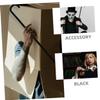 FONDOTIN Decorative Walking Sticks, Black Plastic Role-Play Accessories, 3 Pieces view 3