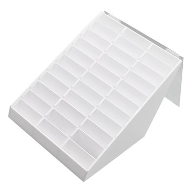 30-Piece Acrylic Nail Tip Display Box, White
