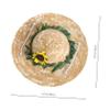 HEMOTON Sunflower Straw Hat for Pets view 2