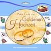 AnyCakes 20 cm Fondant Cake Topper, Golden Anniversary, Design Q 353 view 2