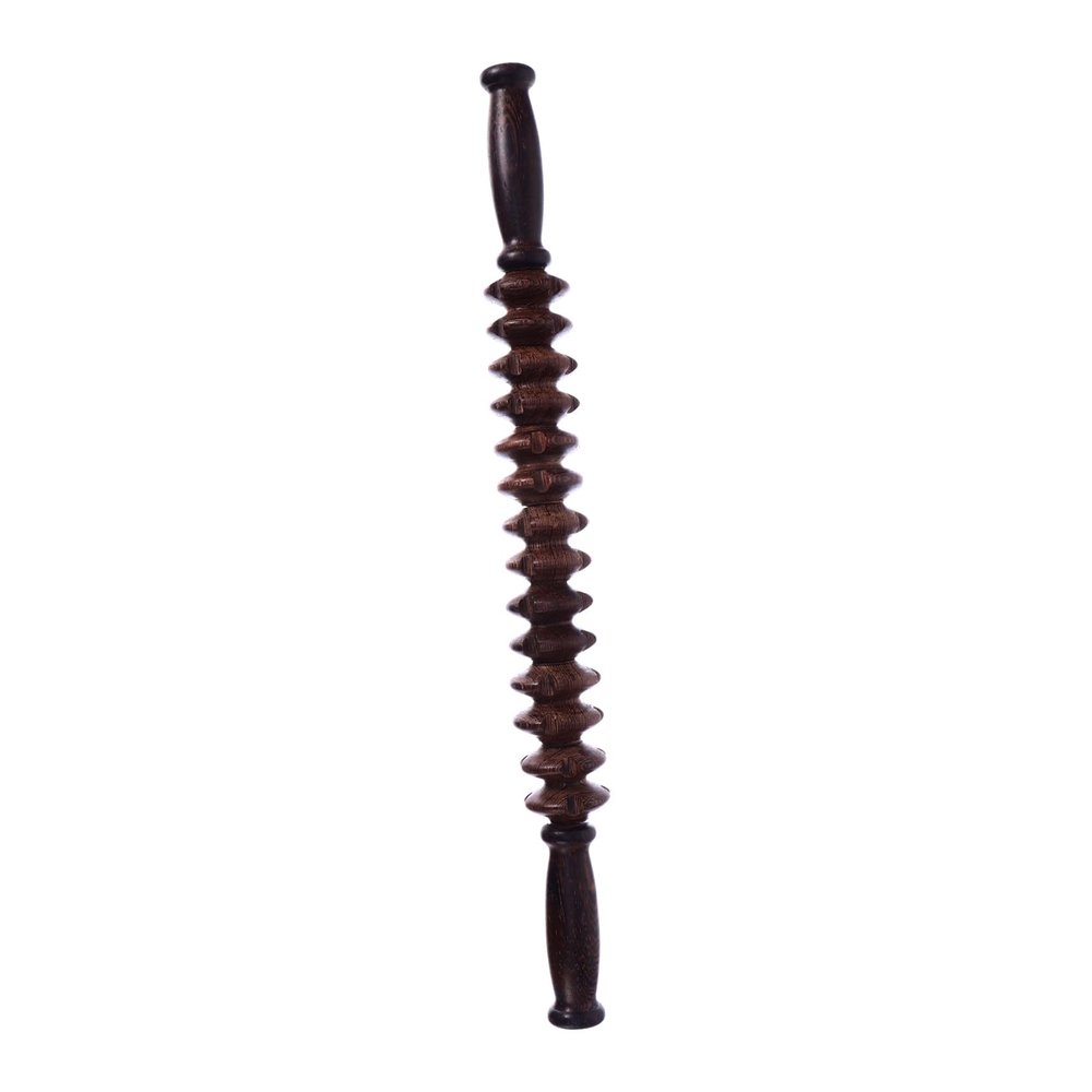 Coffee Wooden Roller Massage Stick for Massage and Yoga