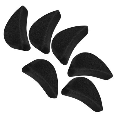 ZUNOXAZ 3 Pairs Soft Shoe Fillers with Breathable Foam and Fabric, Extra-Padded Toe Inserts for Loose Shoes and High Heels, Black