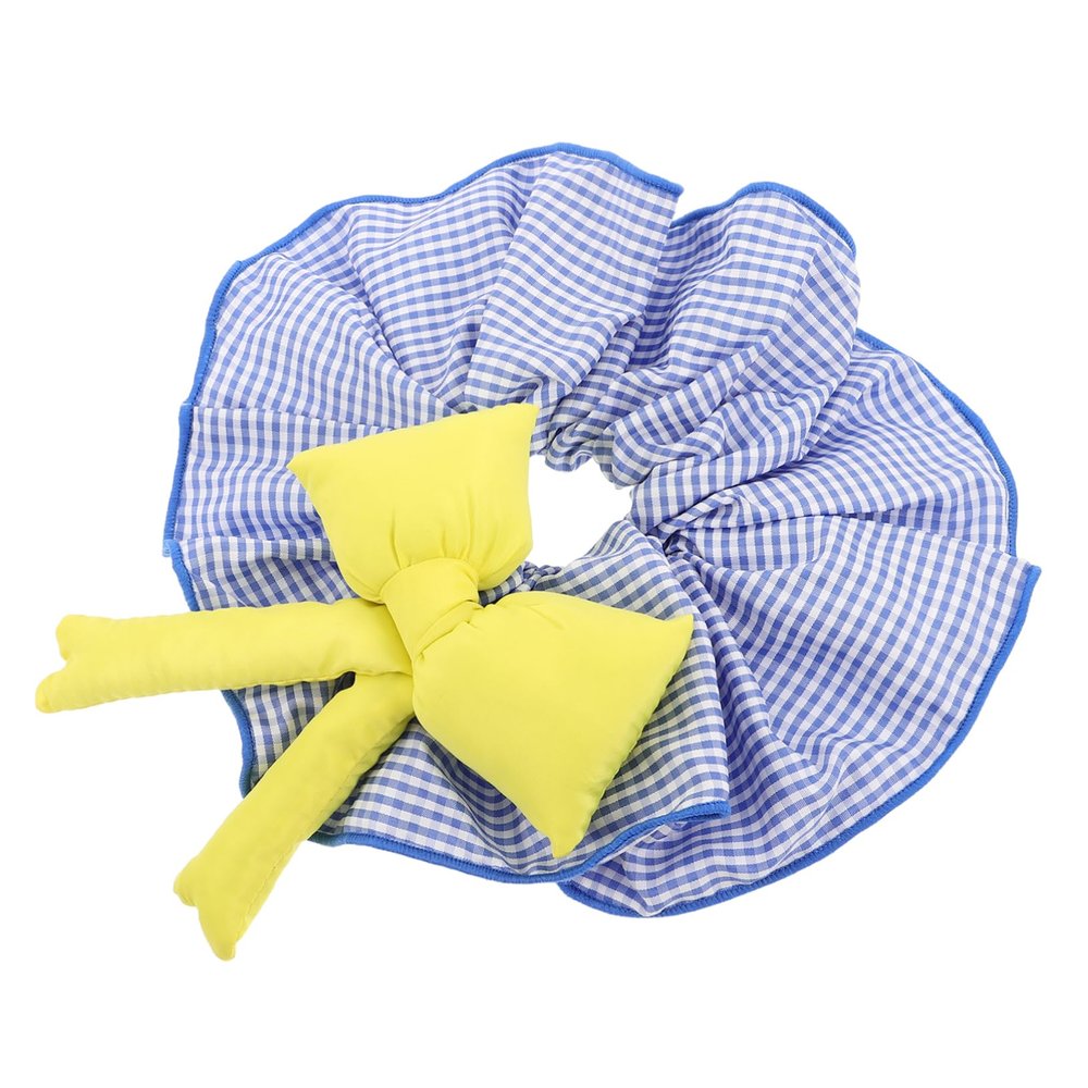 Large Blue Fabric Hair Ties for Teens and Children