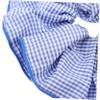 Large Blue Fabric Hair Ties for Teens and Children view 3