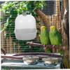CIYODO Hanging Bird Bath for Cages, White ABS, Leakproof view 4