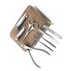 OATIPHO 8-Piece Stainless Steel Nail Care Set with Toenail File and PU Storage Bag view 1
