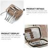 OATIPHO 8-Piece Stainless Steel Nail Care Set with Toenail File and PU Storage Bag view 3