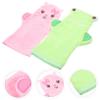 SAFIGLE Cotton Bath Gloves, 2 Pieces, for Children view 2