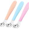 3-Piece Foot Scraper Set, PP and Steel, for Feet and Hands, Pink view 1