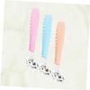 3-Piece Foot Scraper Set, PP and Steel, for Feet and Hands, Pink view 3