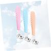 3-Piece Foot Scraper Set, PP and Steel, for Feet and Hands, Pink view 4