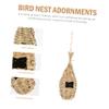 Handmade Hanging Bird Nests for Cages, 3 Pieces view 2