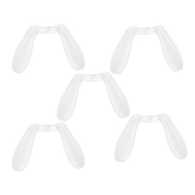 5 Silicone Nose Pads for Glasses, U-Shaped, Matte
