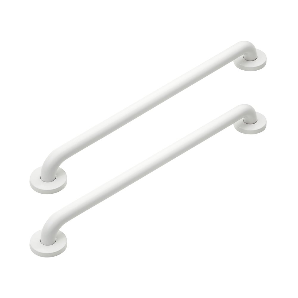 Grab Bars for Showers and Tubs, 16 in, White, 2-Pack