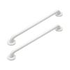 Grab Bars for Showers and Tubs, 16 in, White, 2-Pack view 1