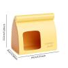 Kuntesetty Small Animal Hideout, Hamster House for Ferrets and Hedgehogs, Cheese-Shaped Design, 14 x 9 x 13.2 cm view 2