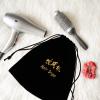 Toyvian Black Flannel Drawstring Hair Dryer Storage Bag and Jewelry Organizer view 4