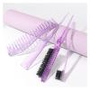 WENH Hair Styling Comb Set, Teasing and Edge Brushes, Rat-Tail Comb, Pink, 4 Pieces view 2