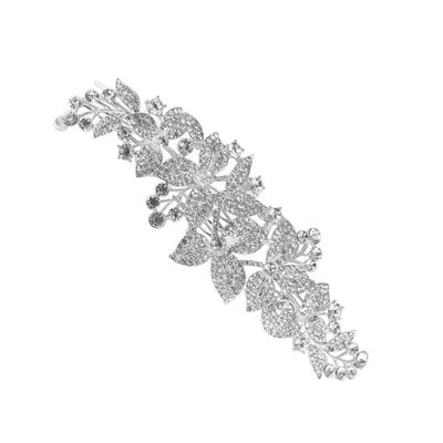 DEARMAMY Silver Rhinestone Bridal Hair Comb