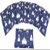 BUNTE MISCHUNG Cherry Pit Cushion 2-Piece Set, 67 x 18 cm, 7-Chamber + Small Grain Cushion, XXL Shoulder and Neck Cushion, Microwave and Oven (Blue Princess, Cherry Pits) view 1