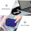 BRIGHTFUFU 2-Pack Nylon Cable Organizer Bags with Zippers, Small Portable Storage Bags for Headphones and Cables, for Travel and Home view 4