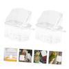 GALPADA 2-Pack Plastic Bird Feeders with Large Capacity for Budgies and Parrots view 3