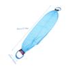 Gogogmee Foldable Polyester Body Scrub Towel with Handles, Blue Back Scrubber, Random Color view 2