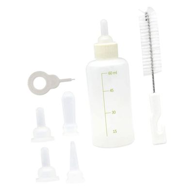 GRIRIW Pet Feeding Bottle Set for Kittens and Puppies