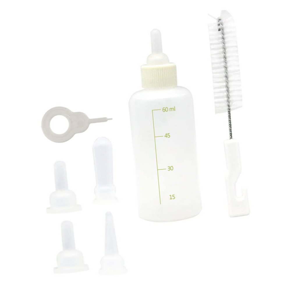GRIRIW Pet Feeding Bottle Set for Kittens and Puppies