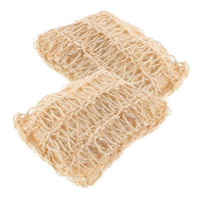 IWOWHERO 2-Pack Luffa Shower Sponges for Gentle Exfoliation