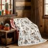 Cow Print Baby Blanket, Western Cowboy Nursery Decor view 2