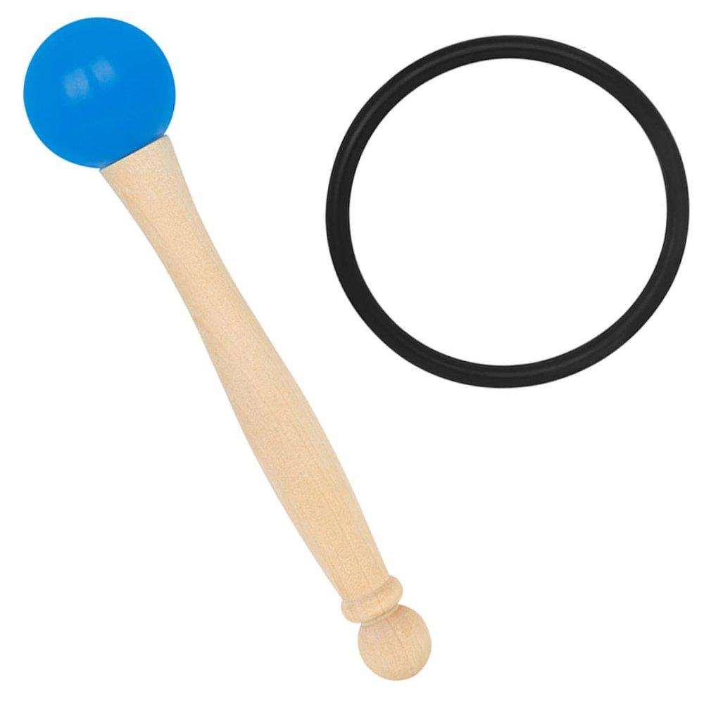 Hoement Singing Bowl Mallet with Wooden Handle and Rubber Head