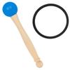 Hoement Singing Bowl Mallet with Wooden Handle and Rubber Head view 1
