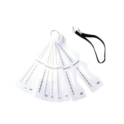 Eyebrow Stencil Set, Plastic, 12 Styles