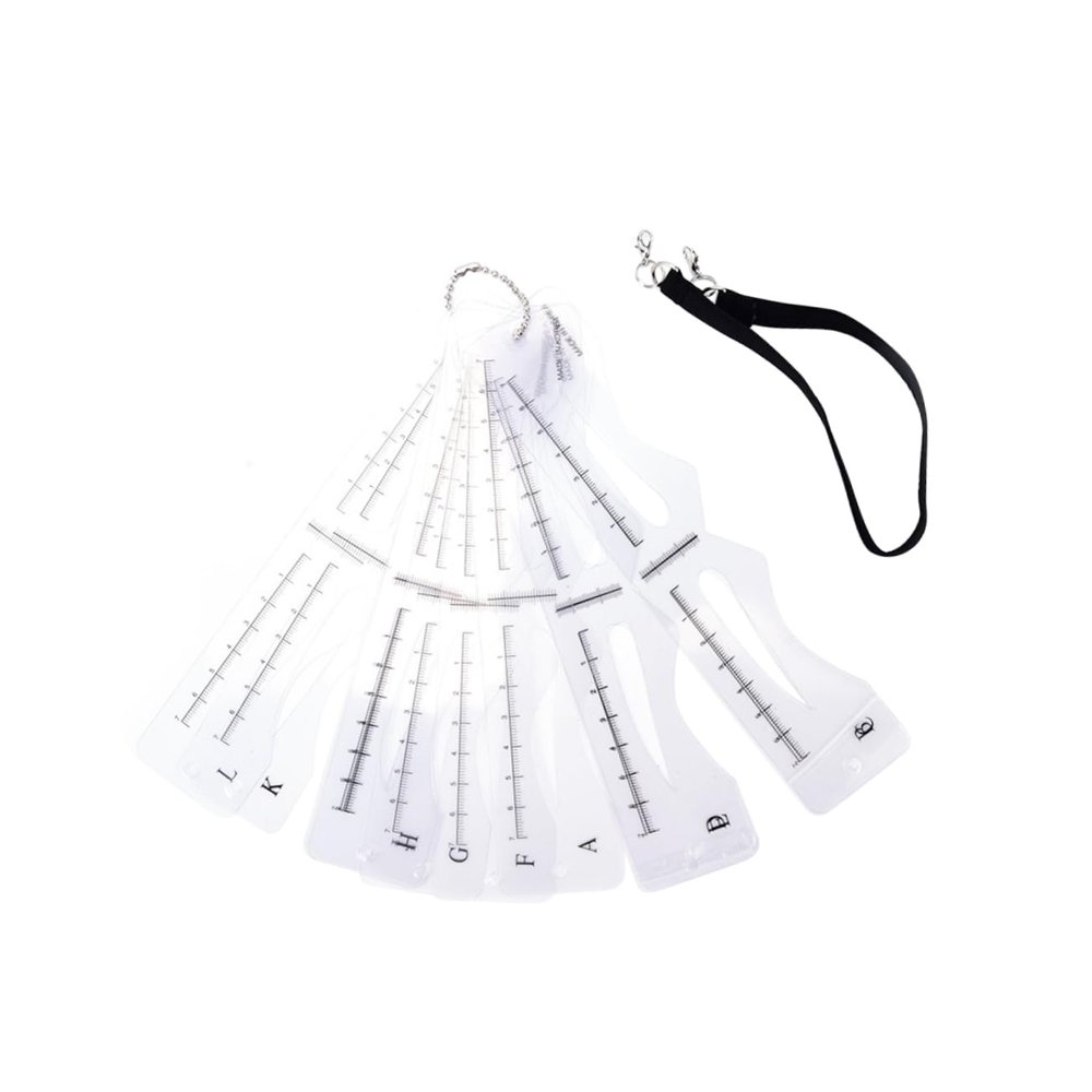 Eyebrow Stencil Set, Plastic, 12 Styles