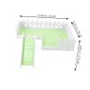 CVUTOVO Hamster Platform with Ladder for Balance and Exercise, PVC view 2
