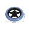 Replacement Wheelchair Wheels, 2-Piece Set, 5-Inch Universal Wheels view 2