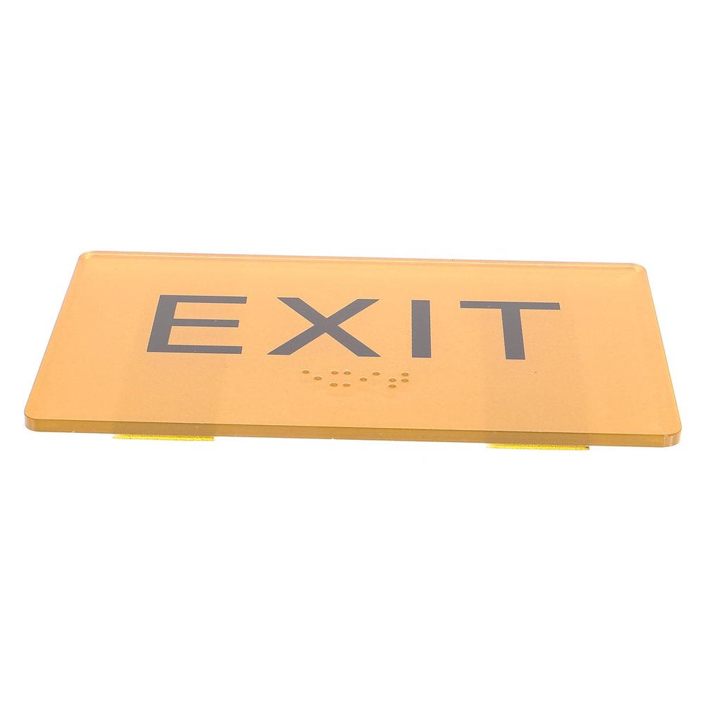 GARVALON Braille Sign for Exits