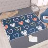 SXTYYH Cartoon Print Washable Waterproof Incontinence Bed Pad, Double-Sided, Leakproof, Cotton, 100 x 150 cm, P view 1