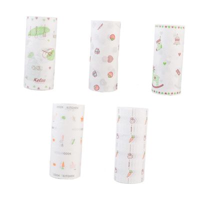 Ipetboom 2-Roll Kitchen Paper Towels, Highly Absorbent, Reusable, Assorted Designs