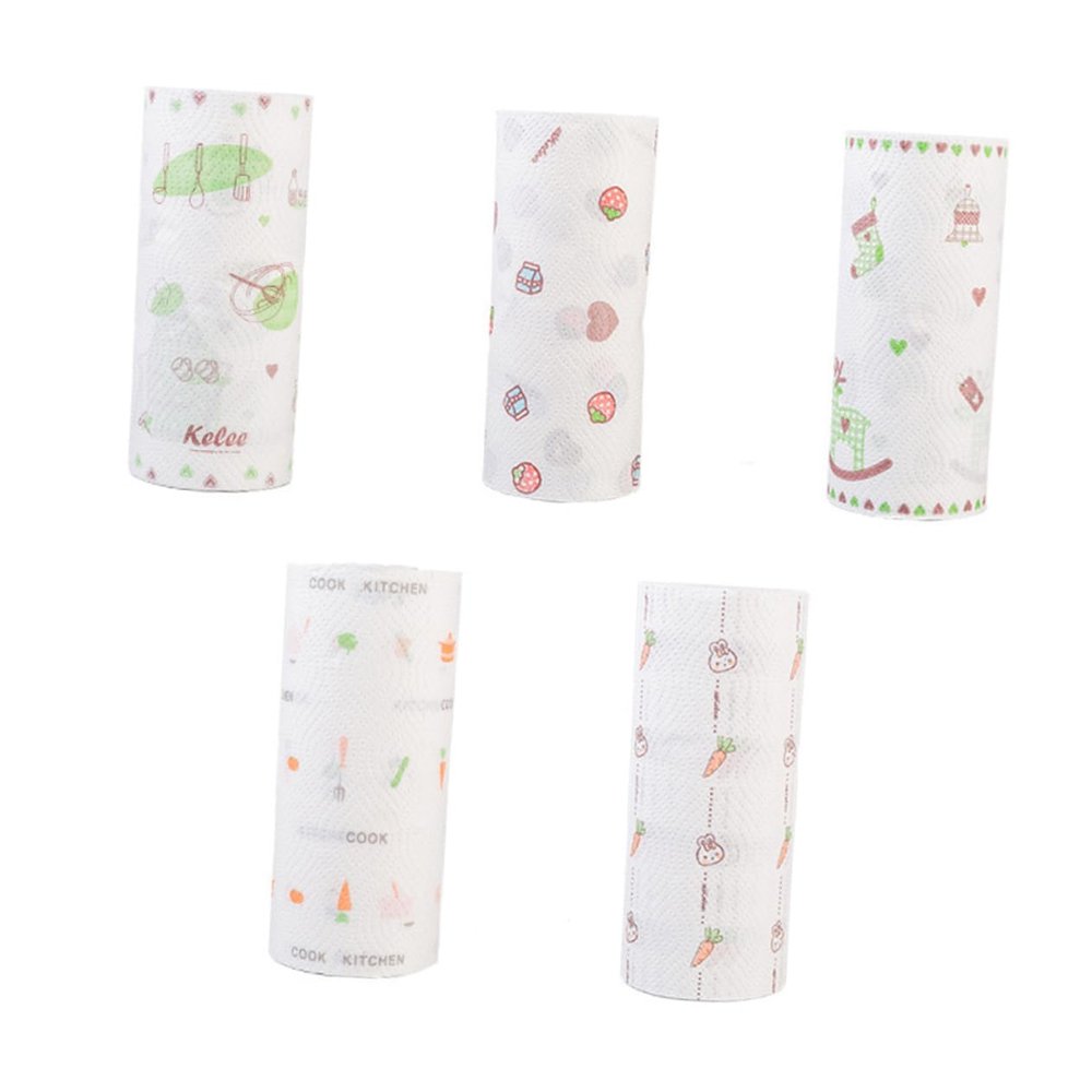 Ipetboom 2-Roll Kitchen Paper Towels, Highly Absorbent, Reusable, Assorted Designs