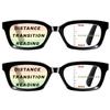Viseng 2-Pack Progressive Multifocal Reading Glasses with Photochromic Lenses, Blue-Light Blocking, Classic Black Oversized Frames, 1.5 view 1