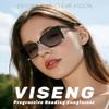 Viseng 2-Pack Progressive Multifocal Reading Glasses with Photochromic Lenses, Blue-Light Blocking, Classic Black Oversized Frames, 1.5 view 3