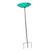 JOINPAYA Glass and Iron Bird Bath Bowl with Stand, Black view 1