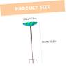 JOINPAYA Glass and Iron Bird Bath Bowl with Stand, Black view 2