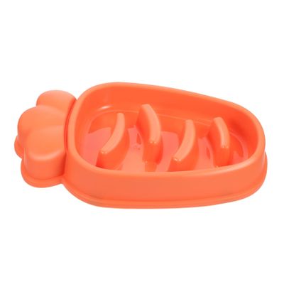 VANZACK Carrot-Shaped Slow Feeder Bowl for Dogs and Cats