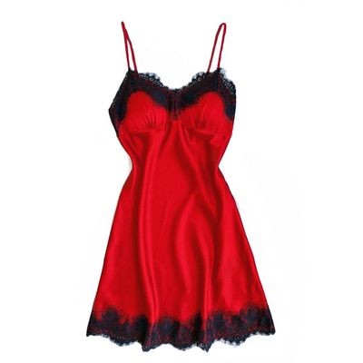 Generic Babydoll Lingerie Set for Women, Long Satin Negligee