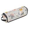 Cute Gray Elephant Hair Tool Travel Bag with Removable Heat-Resistant Mat view 1